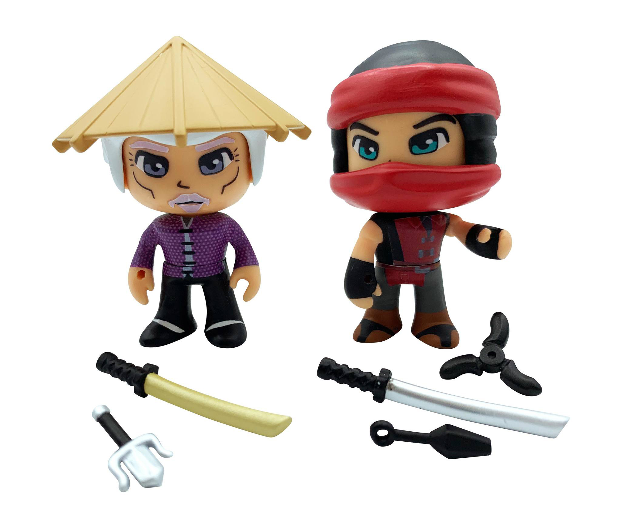 pinypon action ninja sensei & kohai (famosa pnc28000)