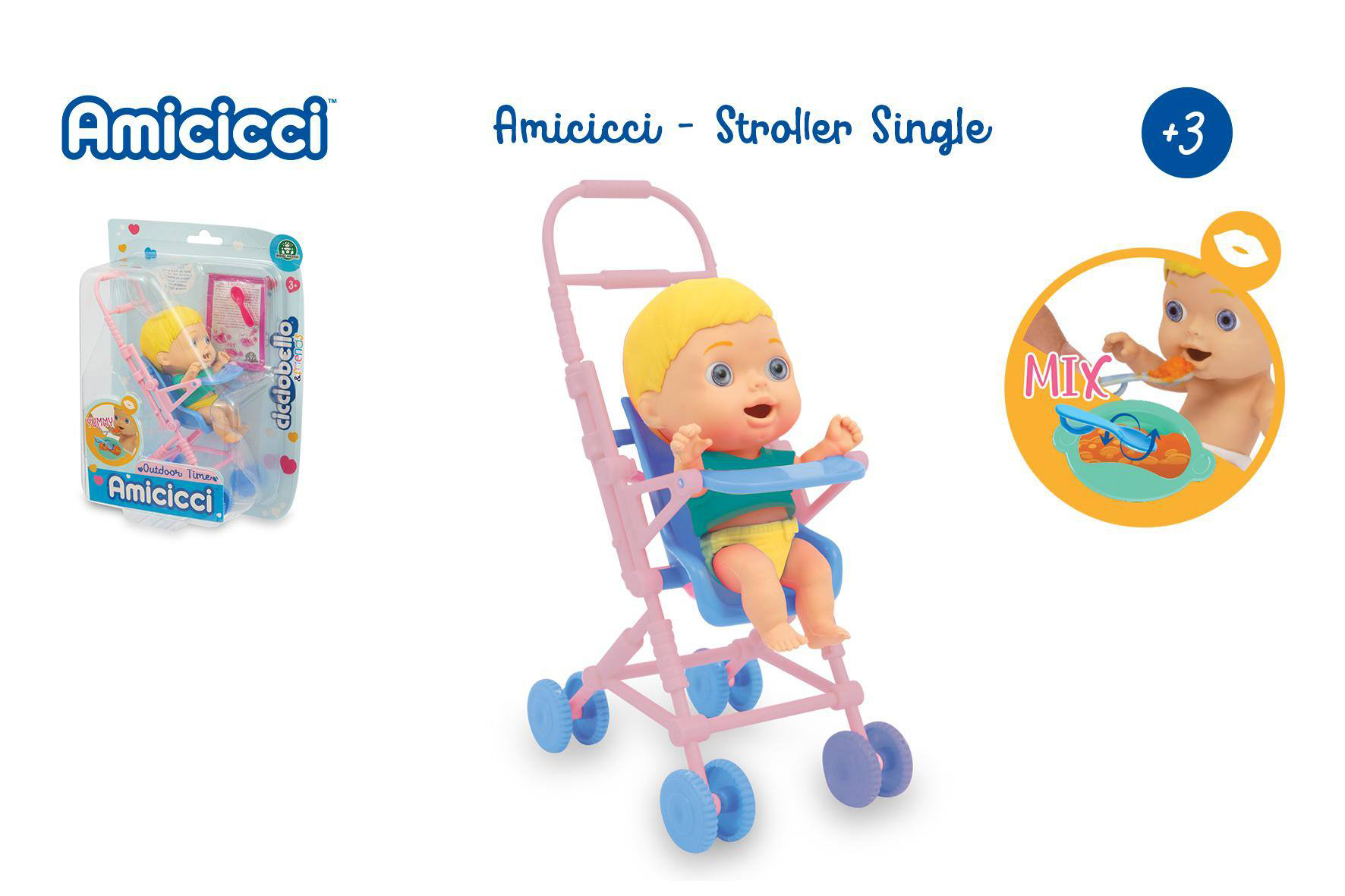 amicicci stroller single (famosa cc018000)