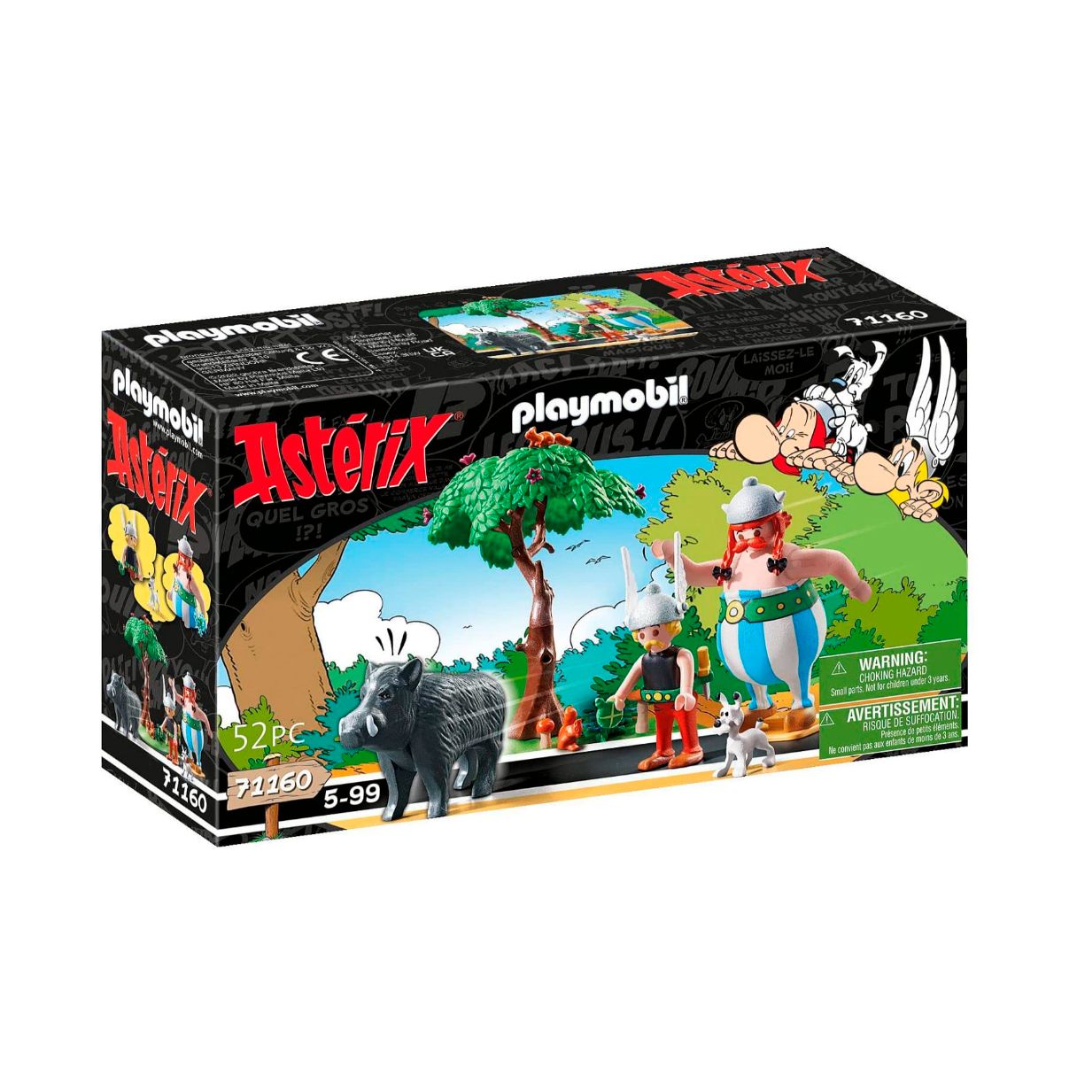 playmobil asterix la caza del jabali (71160)