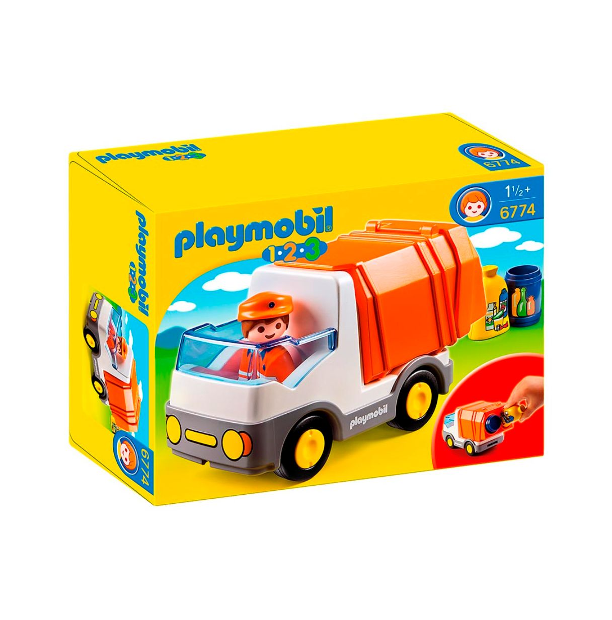 playmobil 1.2.3. camion de basura  (6774)