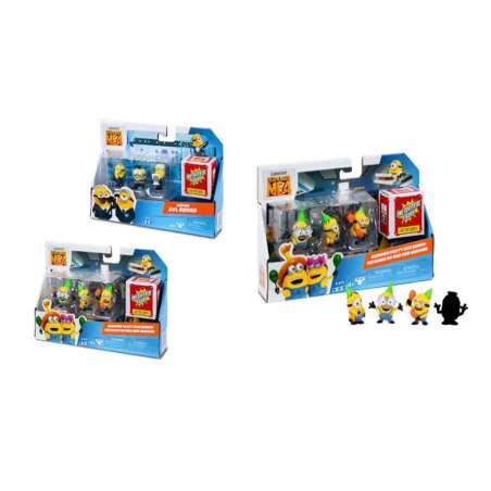 gru 4 minions pack 4 figuras surtidas ( famosa - mn401000)