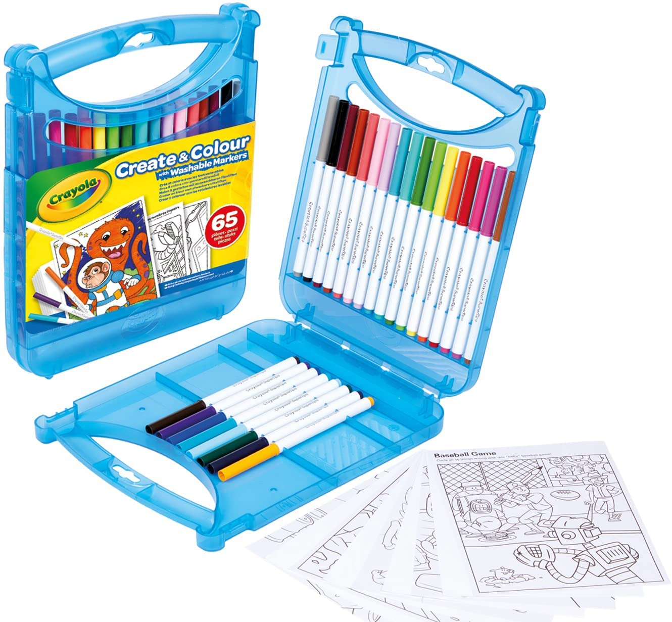 crayola maletin rotuladores lavables 65