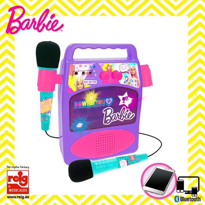 barbie bafle con dos micros (claudio reig - 4412)