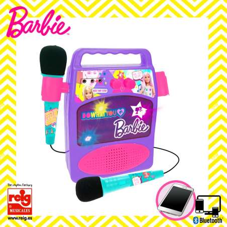 barbie bafle con dos micros (claudio reig - 4412)