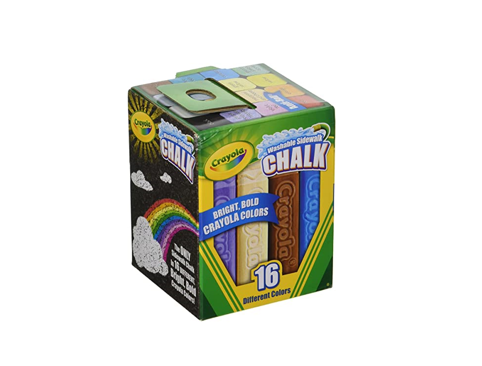 crayola 16 maxi tizas de suelo lavables (51-4008)