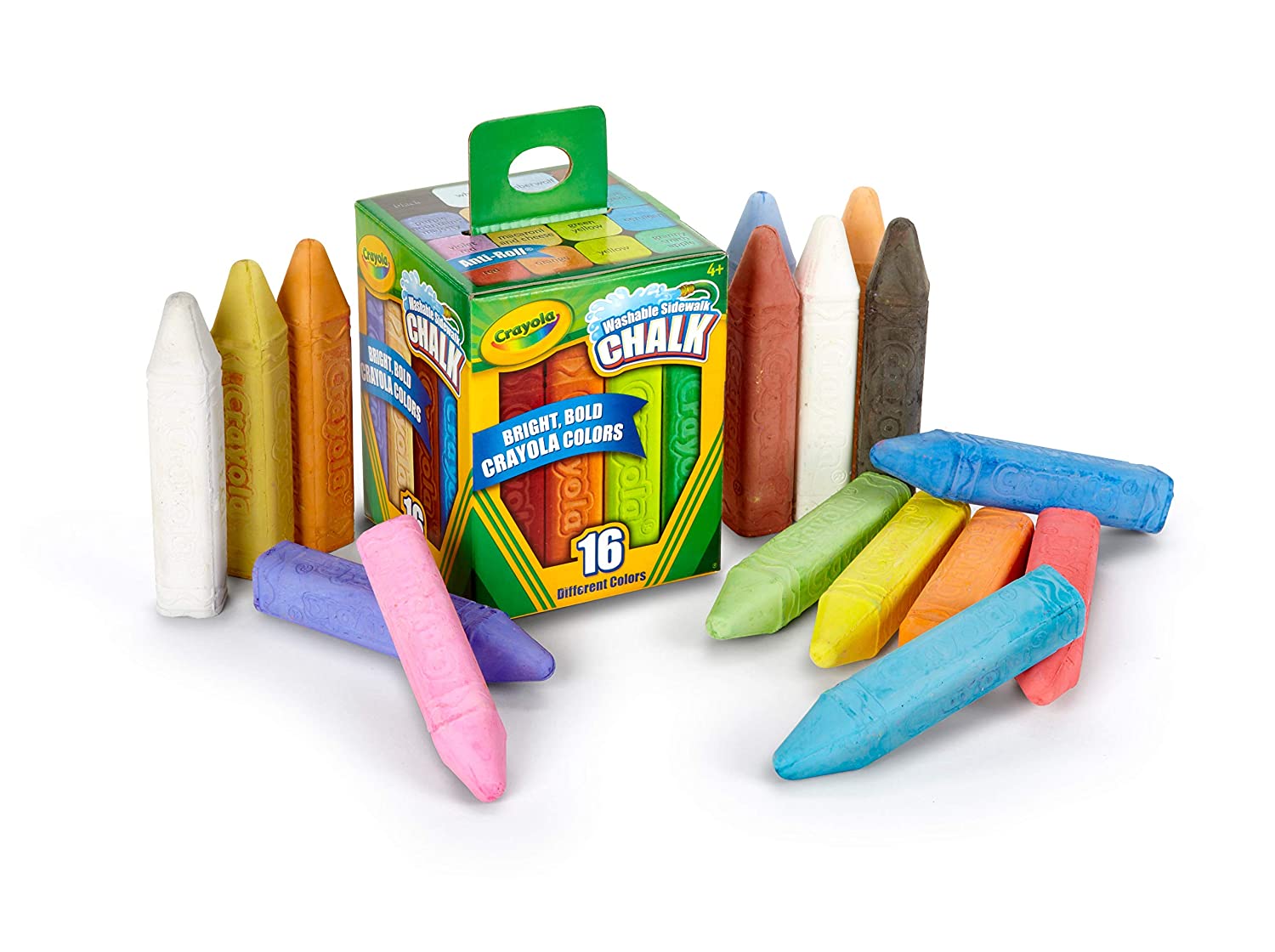 crayola 16 maxi tizas de suelo lavables (51-4008)
