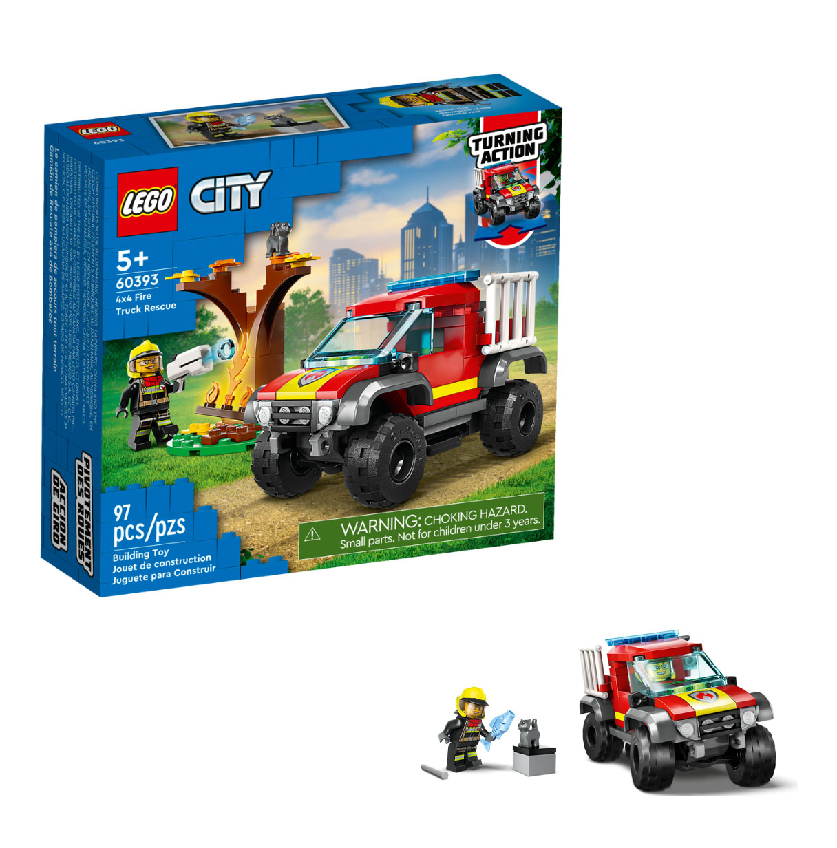 lego city camion rescate 4x4 bomberos (60393)