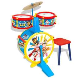 paw patrol bateria sencilla con banqueta (claudio reig - 25119)
