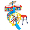 paw patrol bateria sencilla con banqueta (claudio reig - 25119)