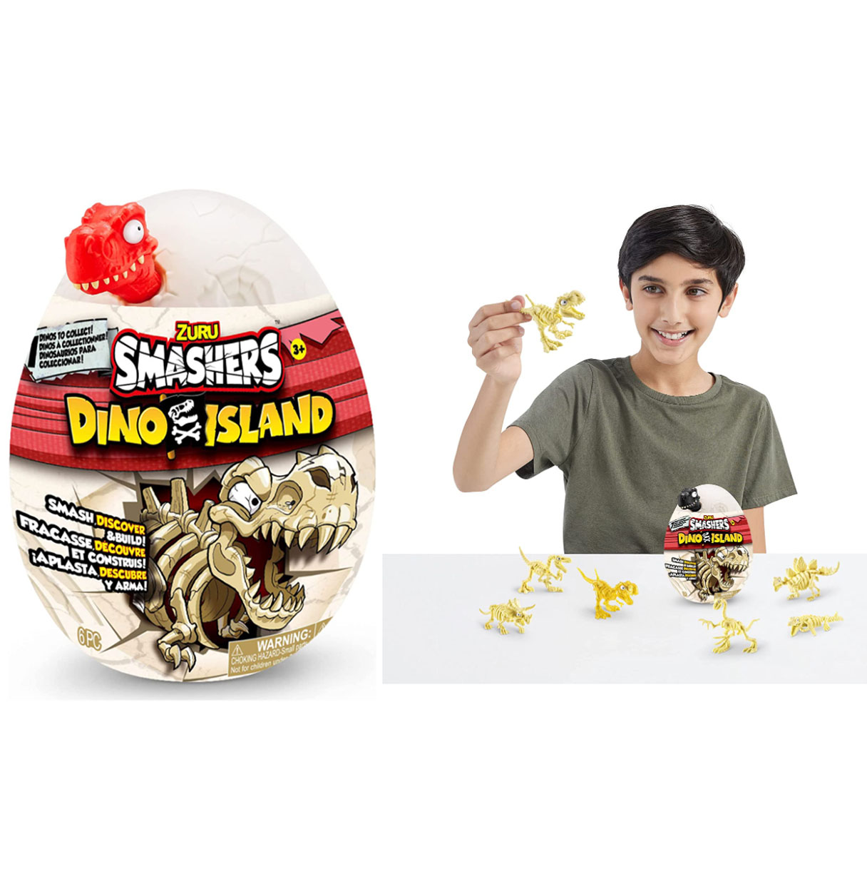 dino island huevo nano sorpresa (bizak 62367495)