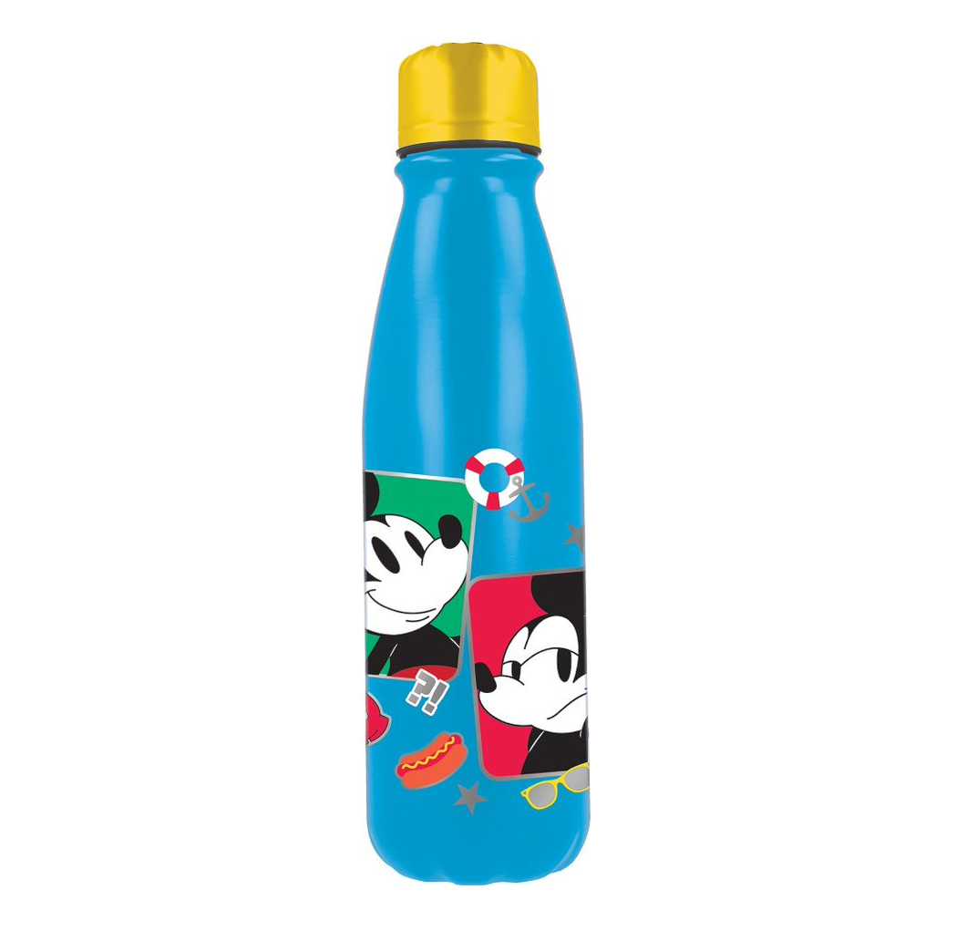 stor botella aluminio 600 ml mickey ( 74340)