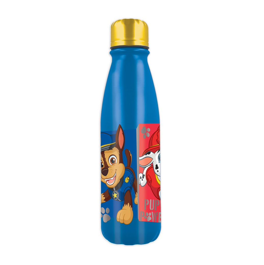 stor botella aluminio 600 ml paw patrol (74640)