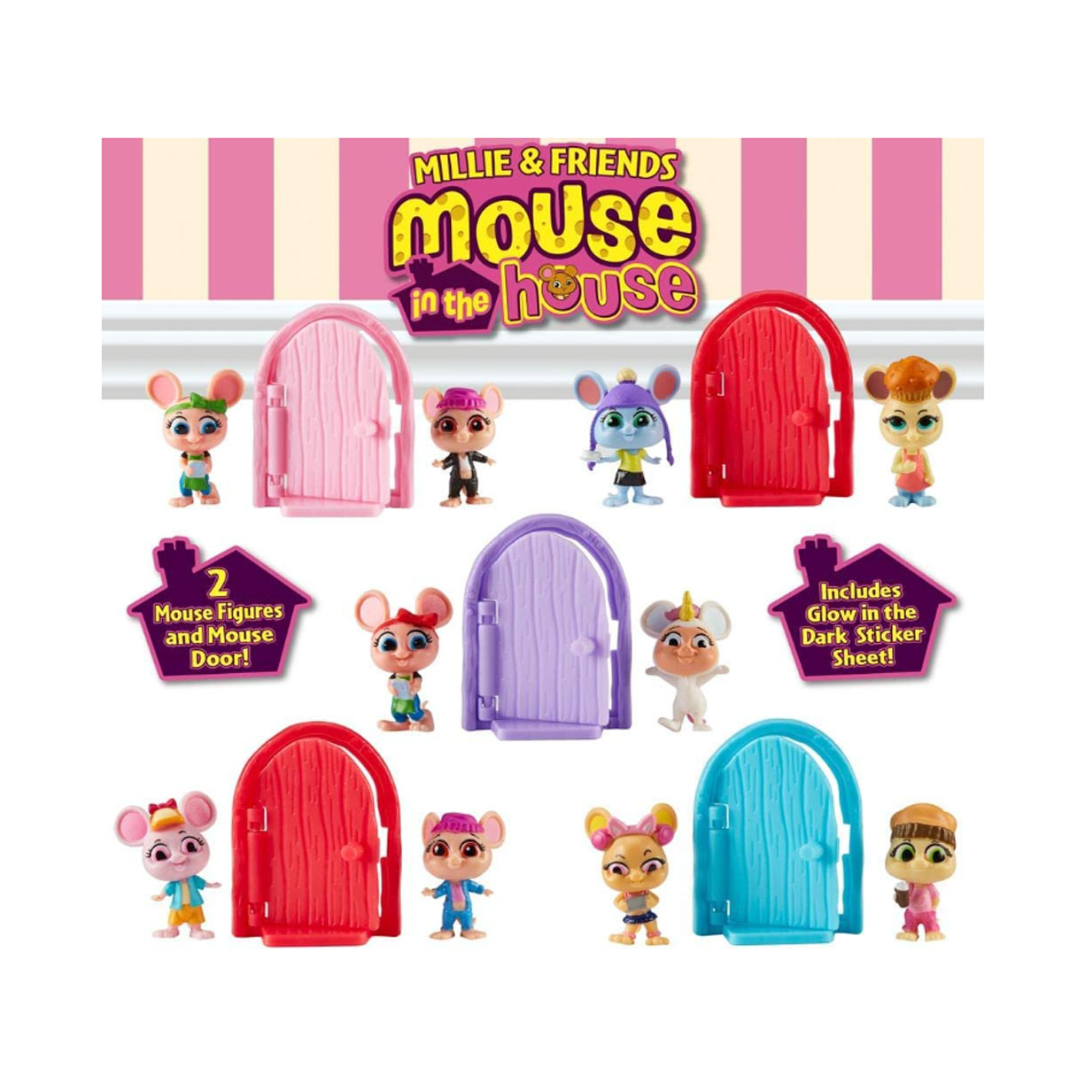 mouse in the house pack de 2 piezas ( bandai co07391)