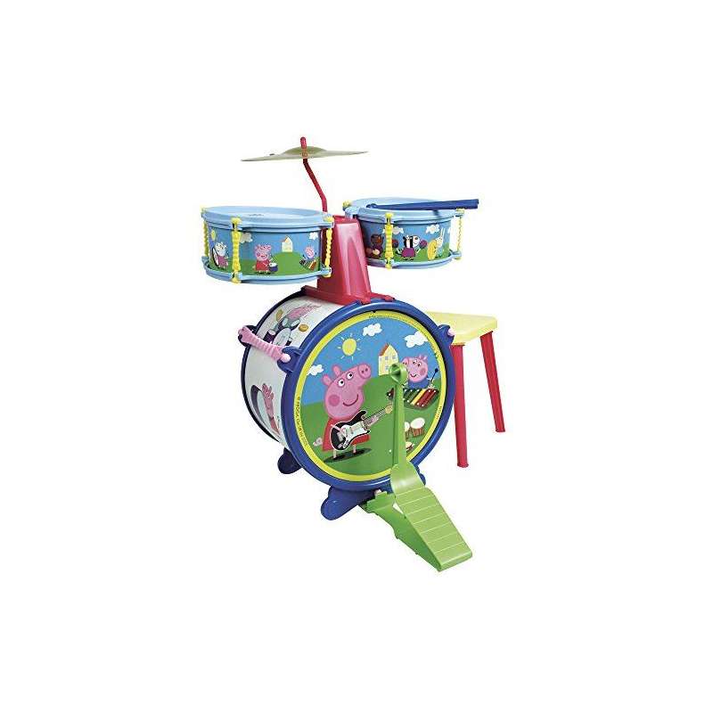peppa pig bateria sencilla con banqueta (claudio reig - 2323) peppa pig bateria sencilla con banqueta (claudio reig - 2323)
