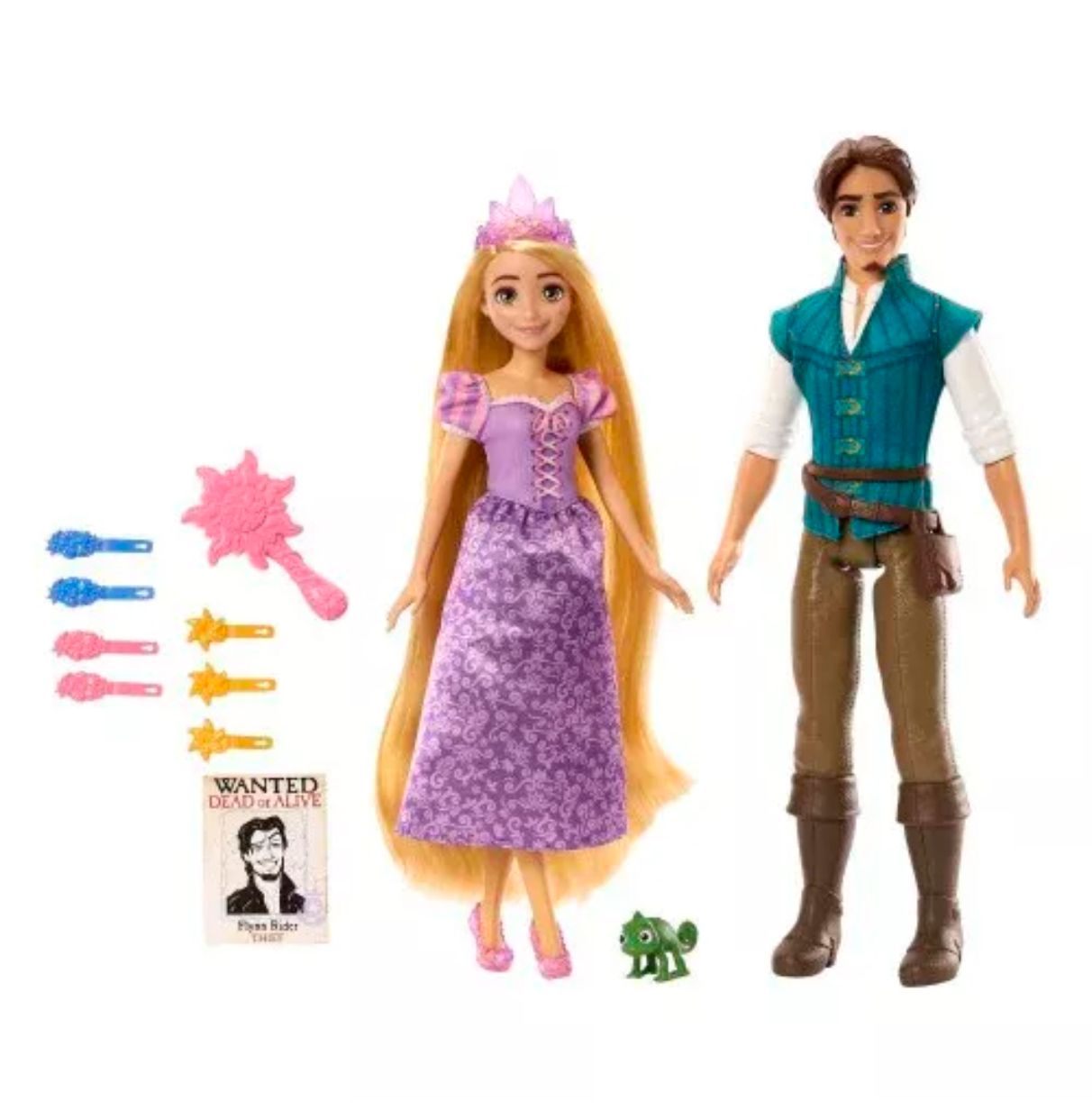 disney princess rapunzel y flynn  (mattel hlw39)