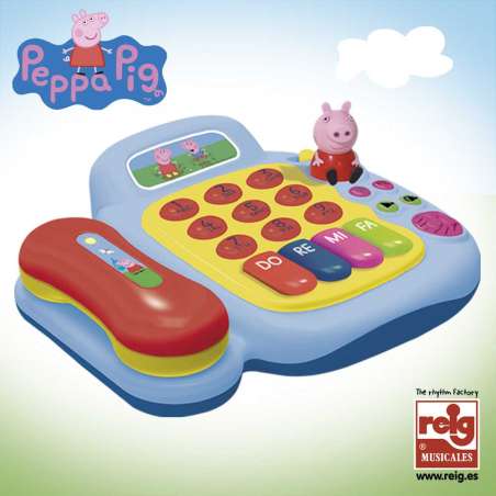 peppa pig activity telefono y piano con figura (claudio reig - 2331)