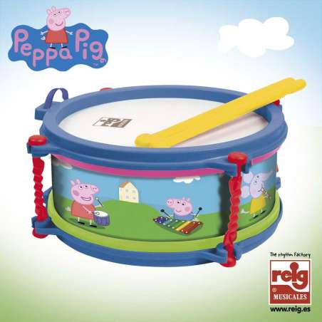 peppa pig tambor en estuche (claudio reig - 2340)