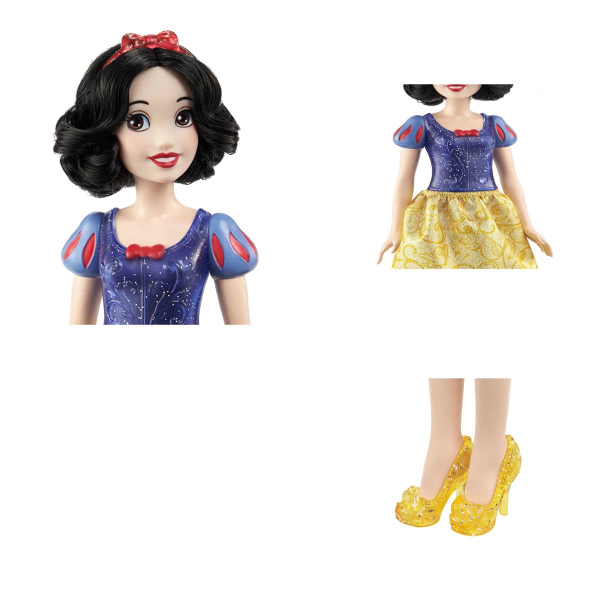 disney princess blancanieves muñeca princesa con pelo corto ( mattel - hlw08)