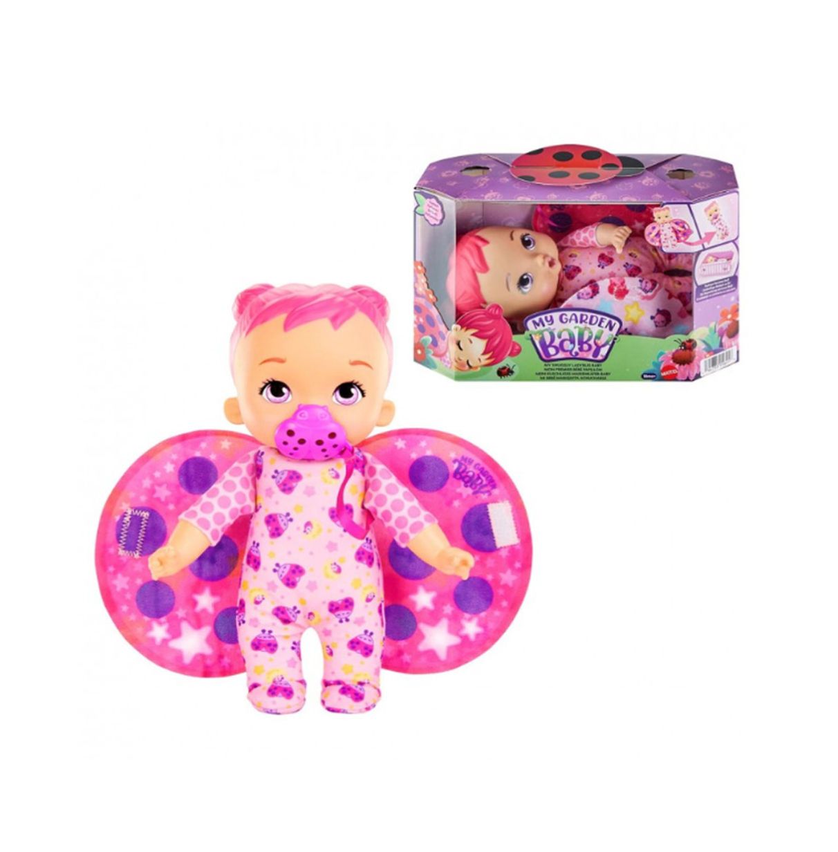 my garden baby mi primer bebe mariquita rosa (mattel hpd09)