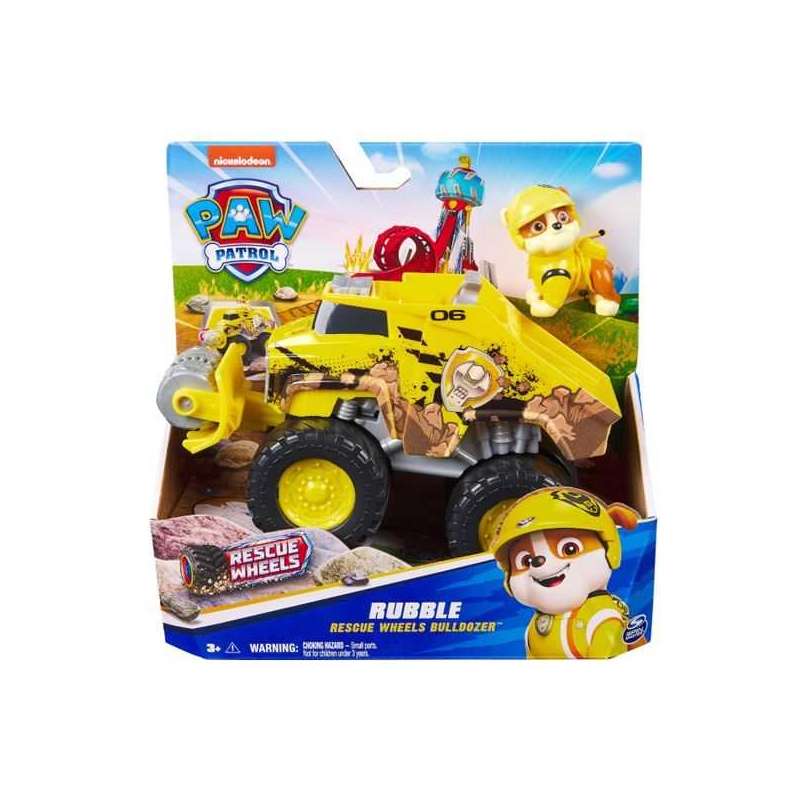 paw patrol rescue wheels vehiculo rubble (spin master - 6069304) paw patrol rescue wheels vehiculo rubble (spin master - 6069304)
