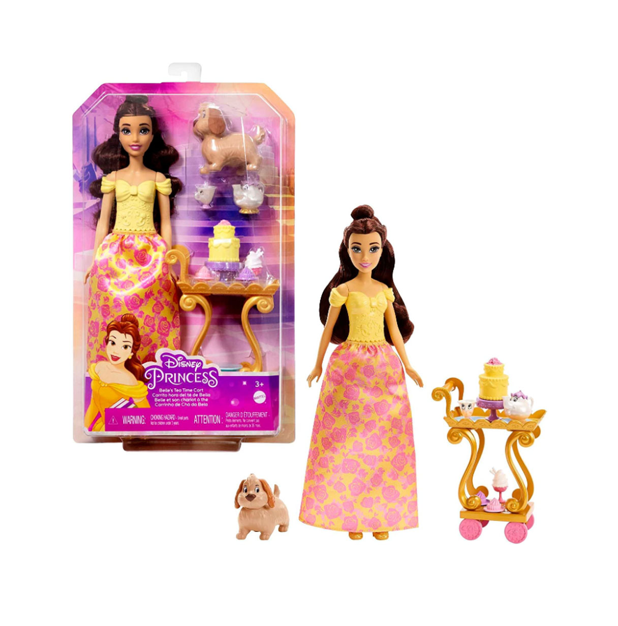 disney princess fiesta del te de bella ( mattel - hlw20)