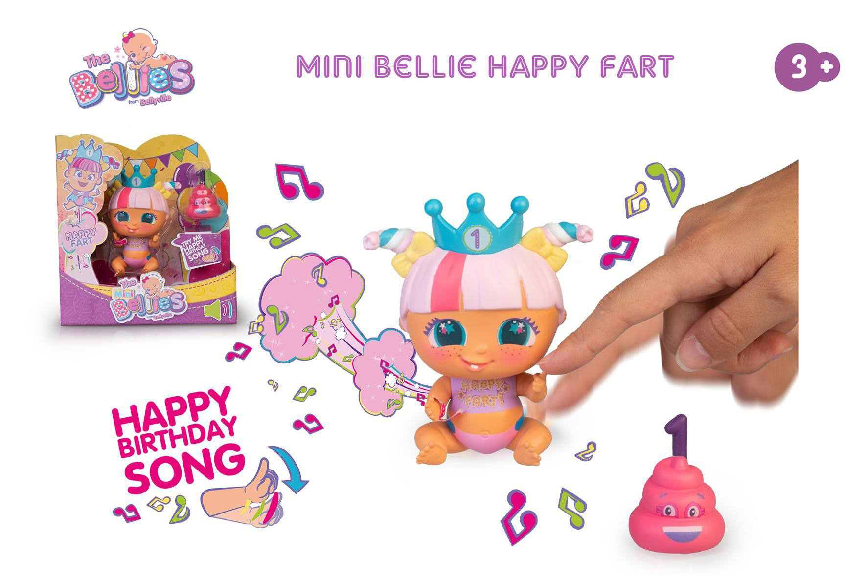the bellies mini bellie happy fart  (famosa - bee04000)