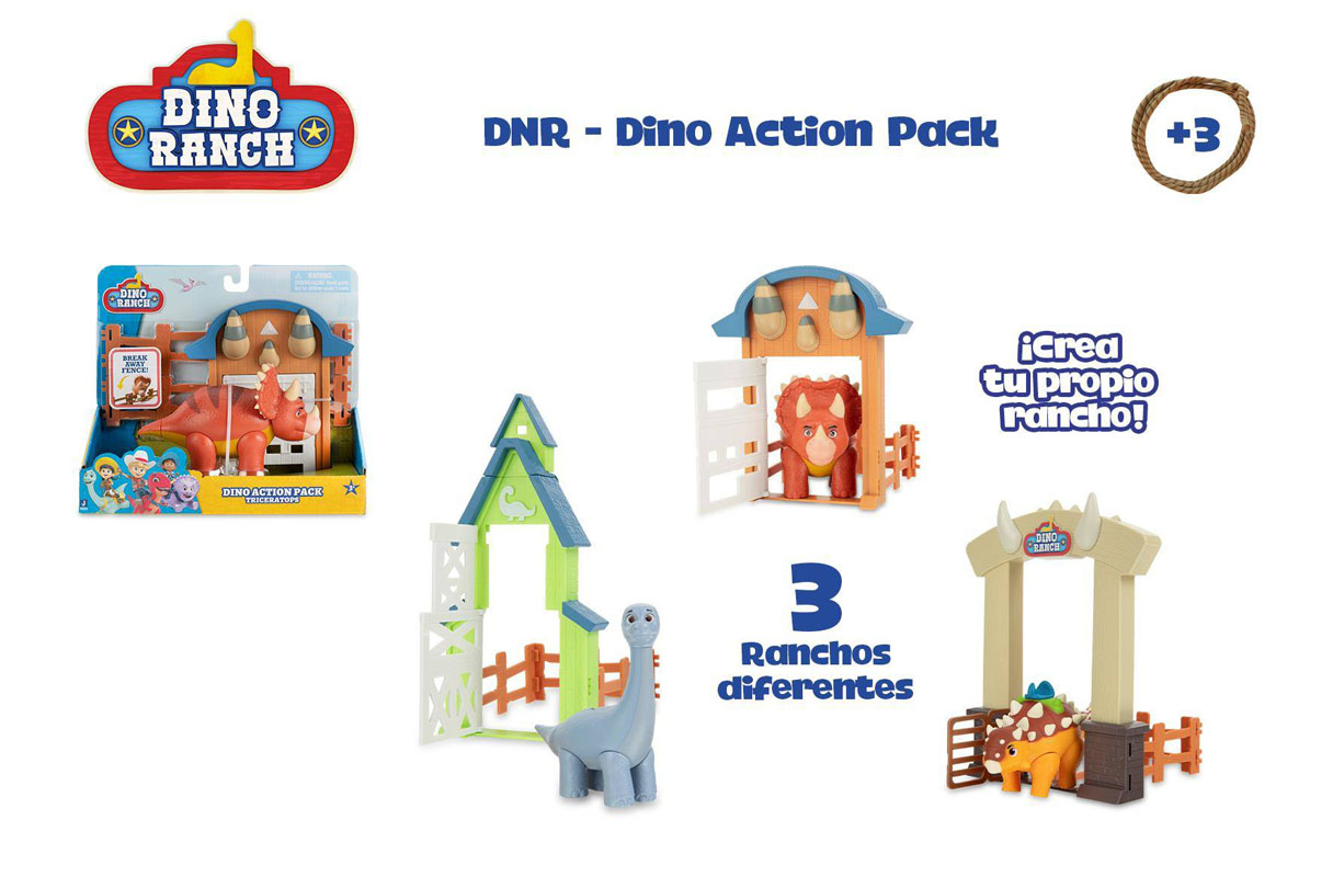 dino ranch playset action pack surtidos ( famosa - dna05000)