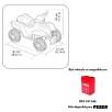 feber quad racy pink bateria 6 v ( famosa - 800011422 )