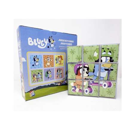 rompecabezas 9 cubos bluey (cefa - 88319).