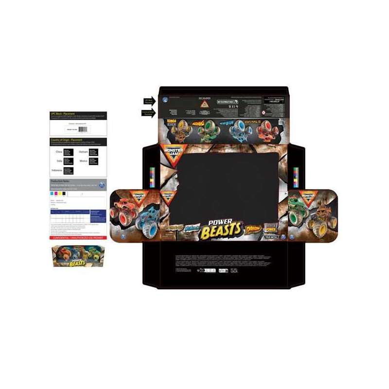 monster jam surtido die cast 1:64 pack 4 (spin master - 6053860) monster jam surtido die cast 1:64 pack 4 (spin master - 6053860)