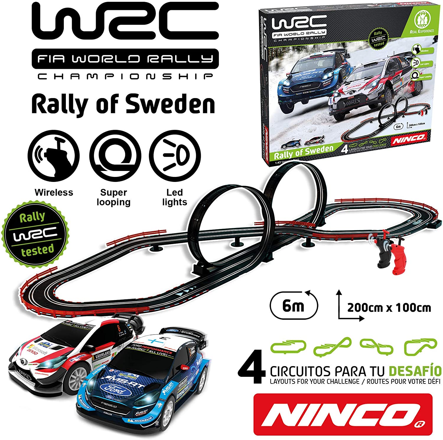 ninco circuito wrc rally suecia 1/43