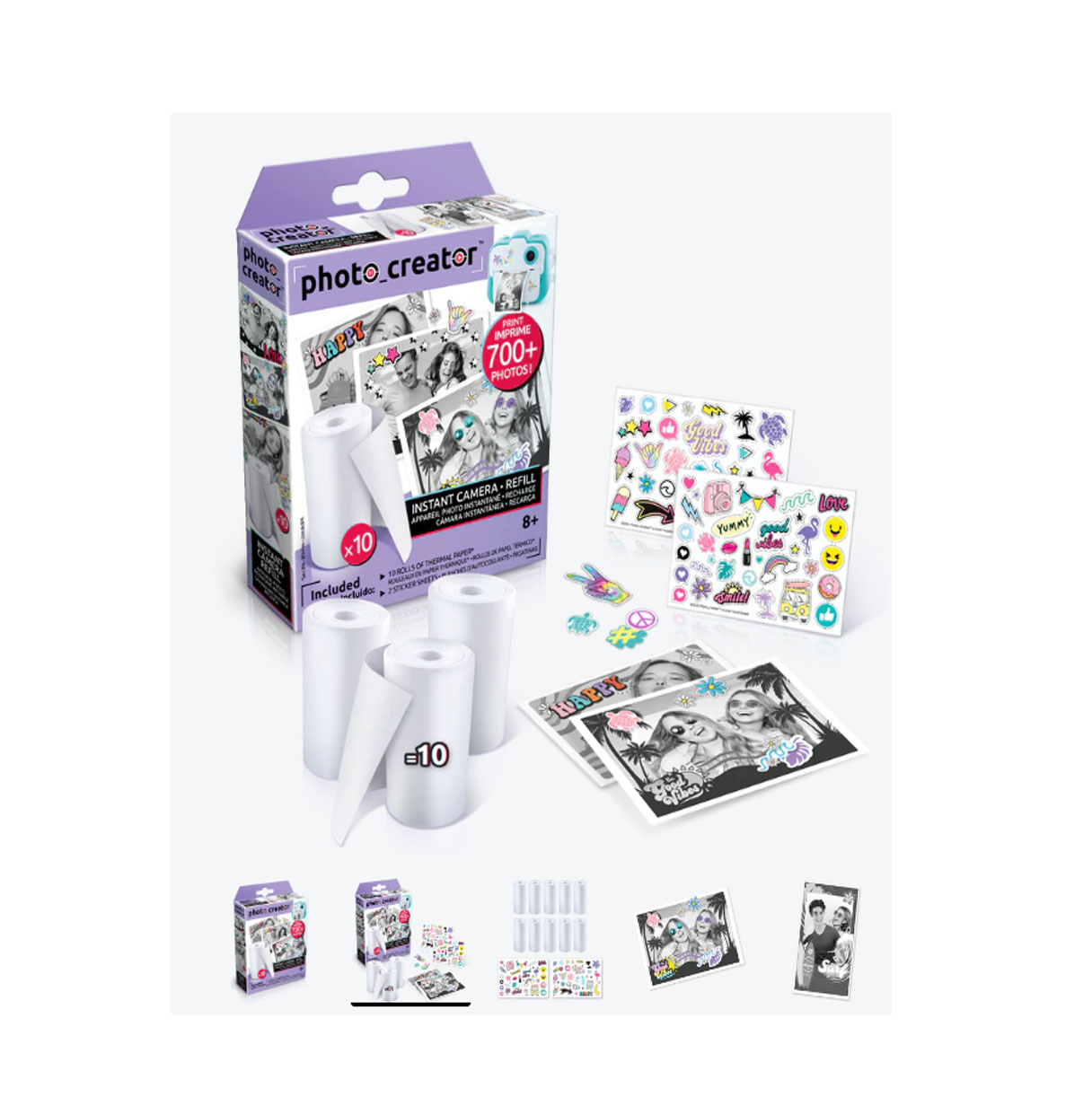 studio creator instant camera 10 rollos  - instant camera refill - photo creator  ( canal toys - clk005 )