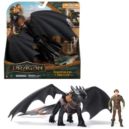 dragones movie dragon y vikingo: toothless y hiccu (spin master - 6074007)