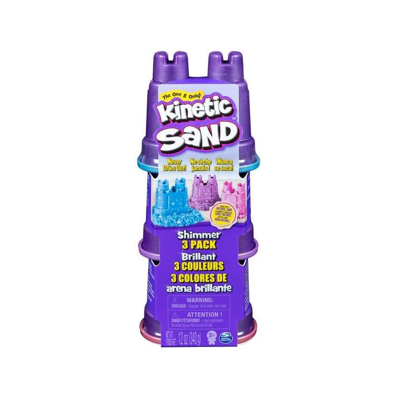 kinetic sand shimmer multipack (spin master - 6053520)