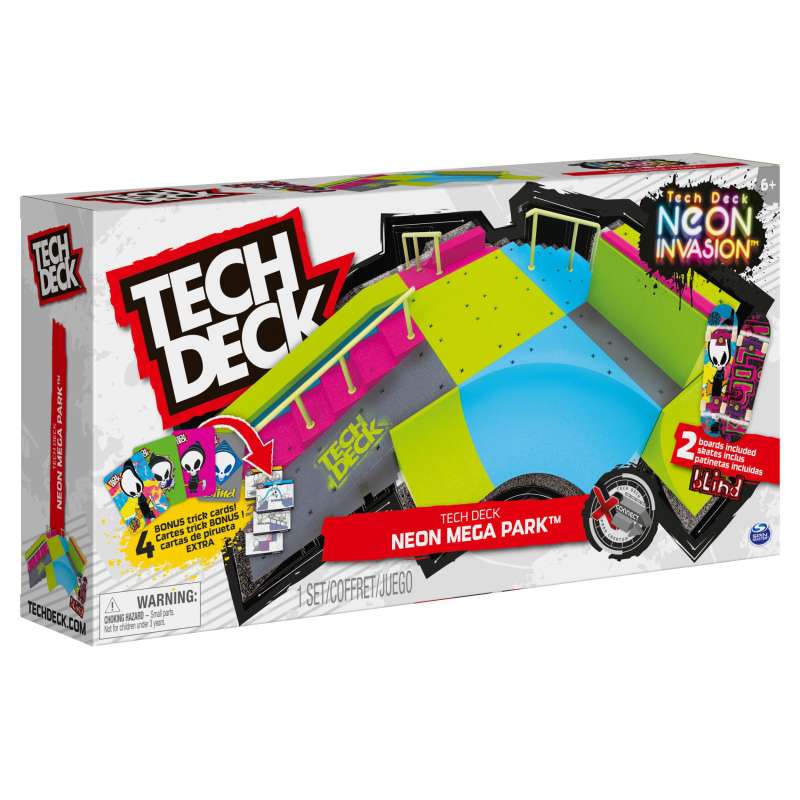 tech deck neon mega park  (spin master - 6063752 )