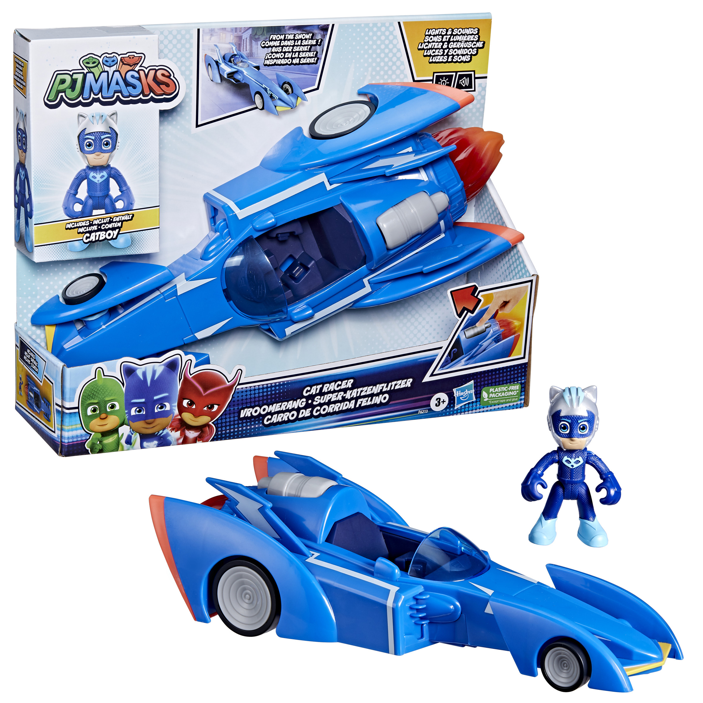 p.j.masks super gato movil ( hasbro f62135l0)