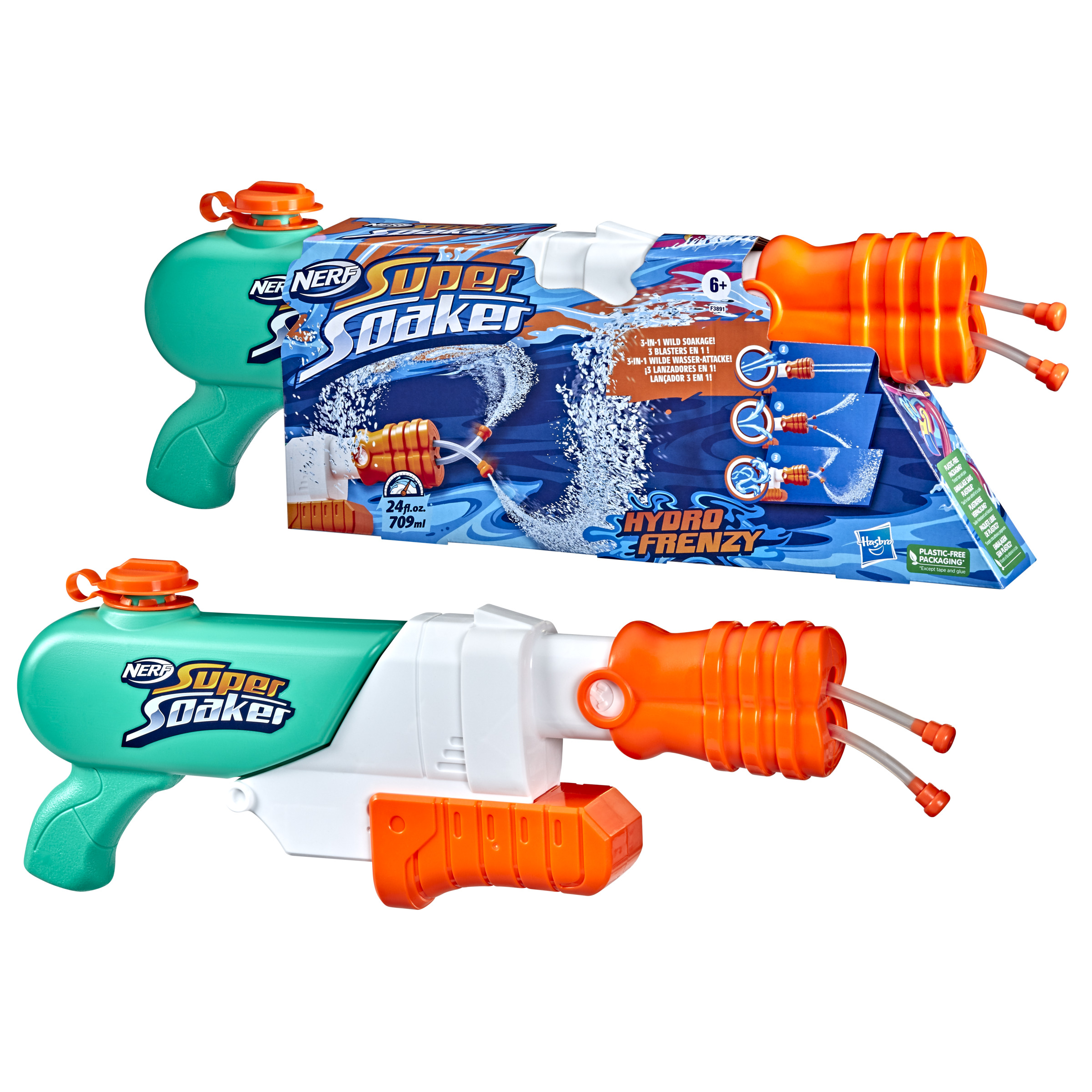 nerf supersoaker hydro frenzy (hasbro f38915l0 )