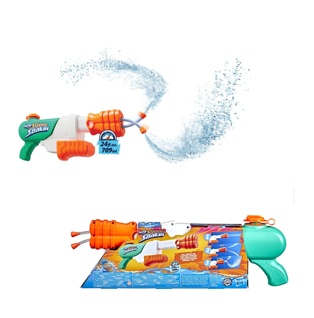 nerf supersoaker hydro frenzy (hasbro f38915l0 )