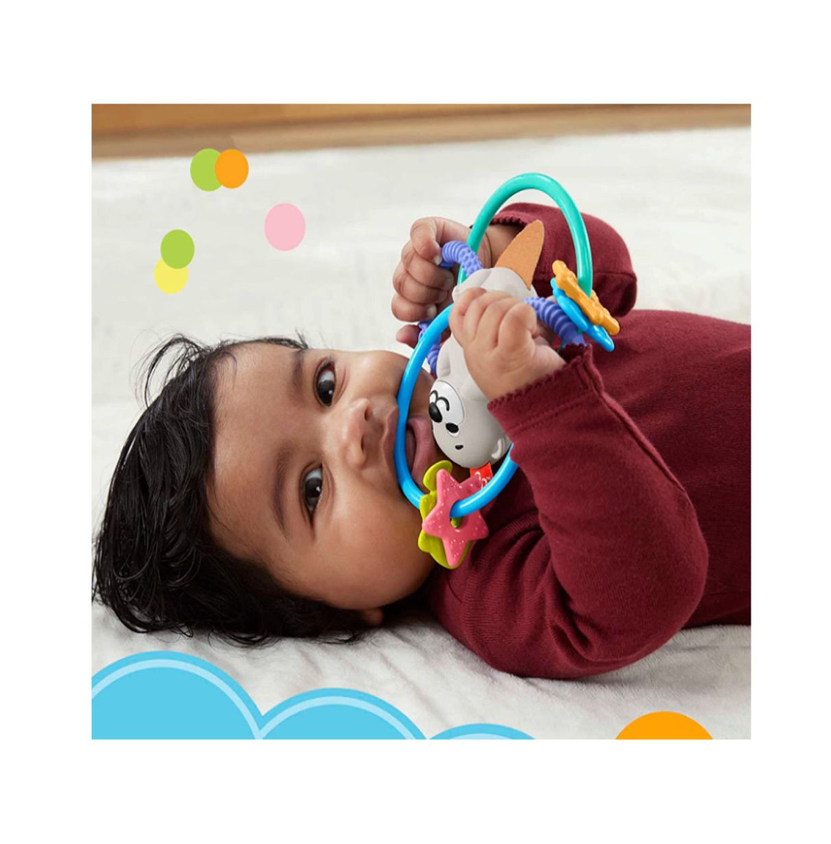 fisher-price nutria anillos mordedores ( mattel - hjw12)