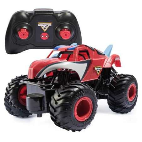 monster jam 1:24 r/c spiderman (spin master - 6073723)