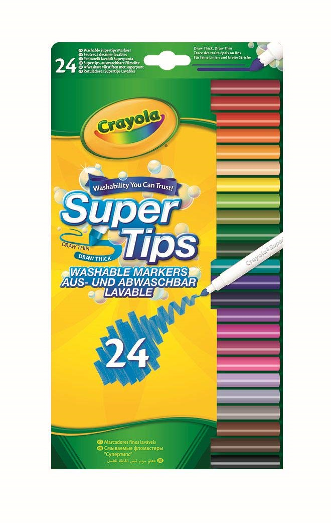 crayola 24 rotuladores super punta