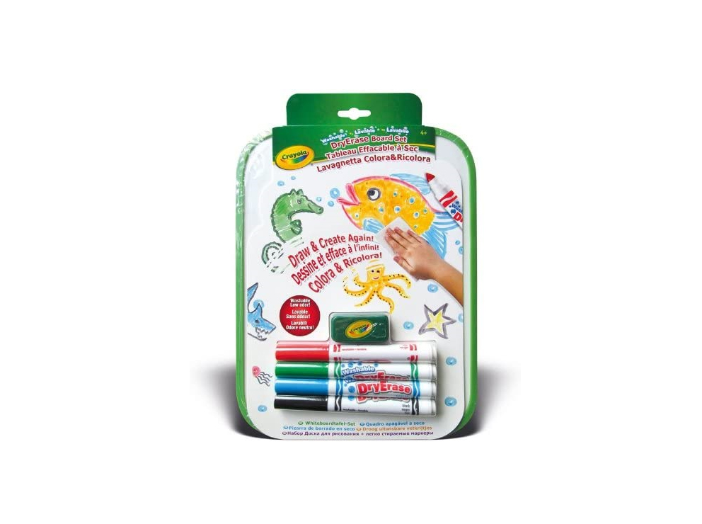 crayola pizarra 4 rotuladores dry-erase