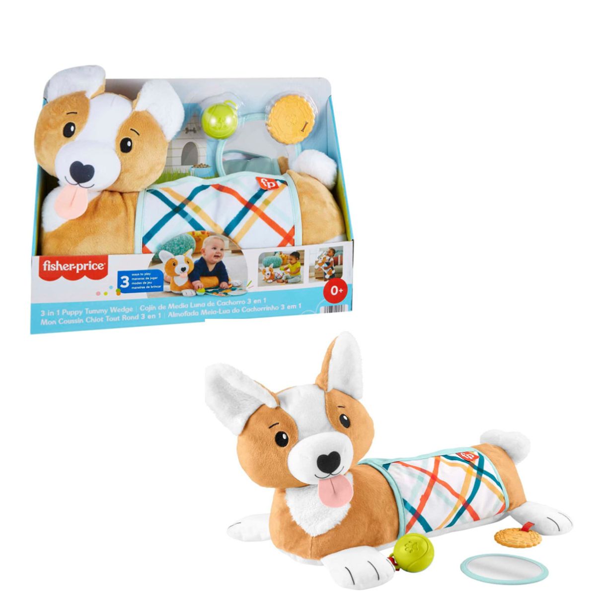 fisher-price cojin cachorro 3 en 1 (mattel - hjw10)