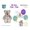 peluche boutique my talking teddy bear (famosa - 760020370)