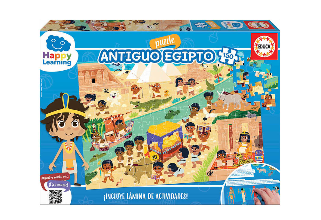 puzzle 150 piezas happy learning egypto (educa - 19318)