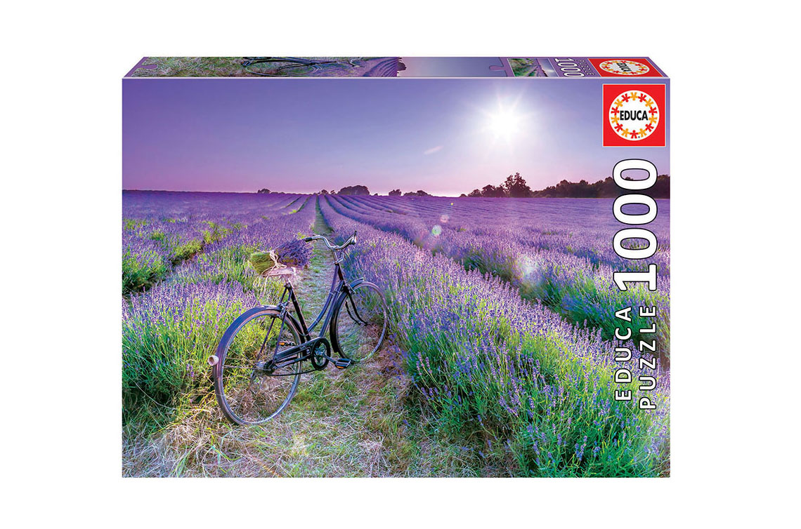 puzzle 1000 pzas bicicleta campo lavanda (educa - 19255)