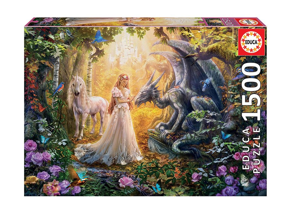 puzzle 1500 pzas dragon y princesa (educa - 17696)