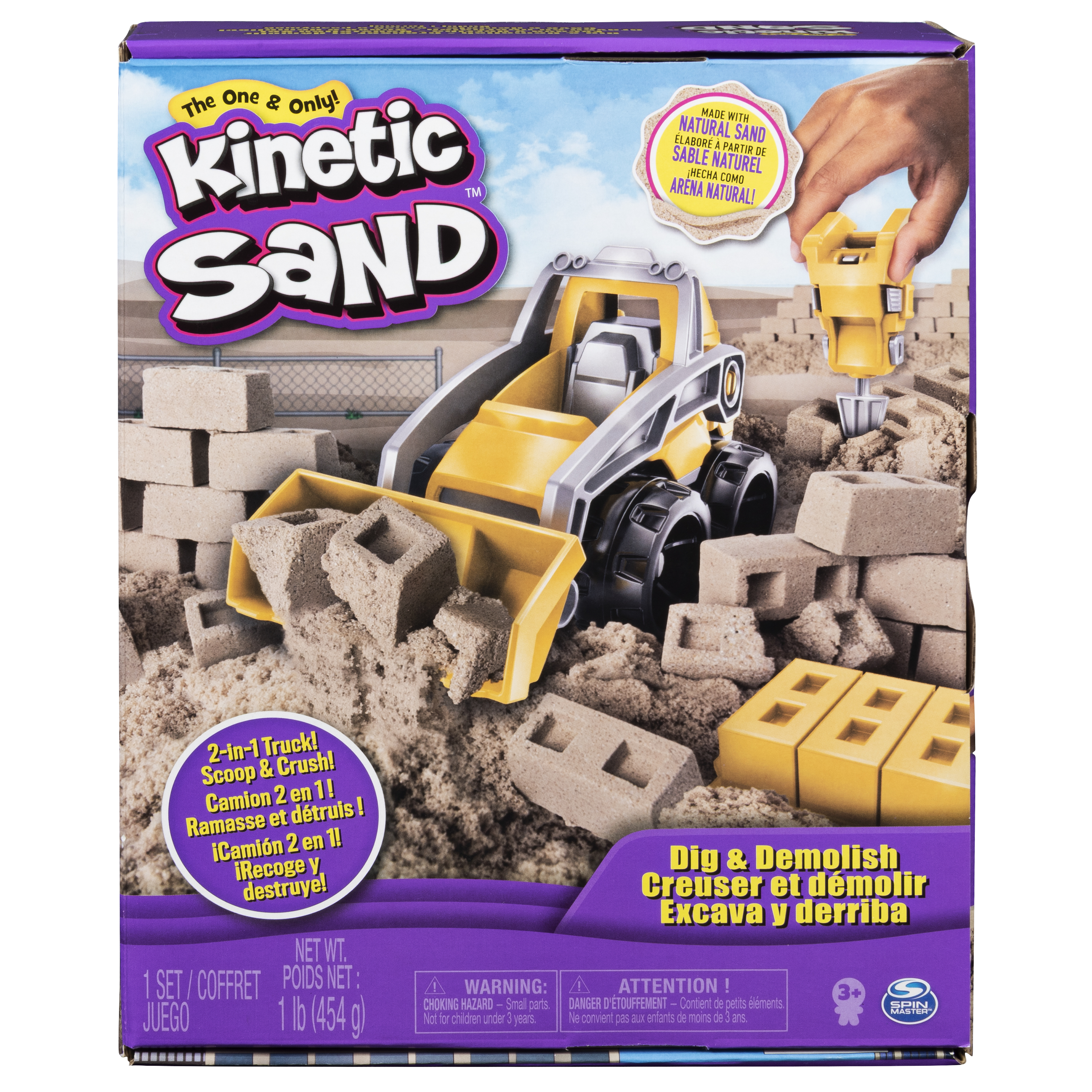 kinetic sand excava y derriba  (spin master - 6044178)