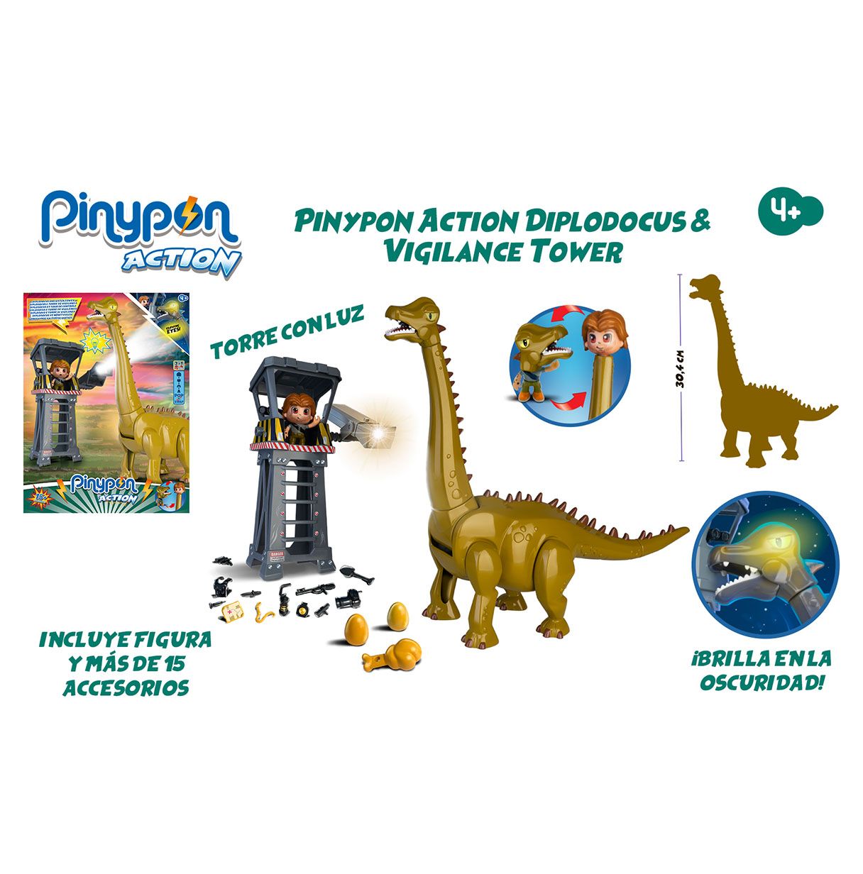 pinypon action diplodocus tower (pnc27000)