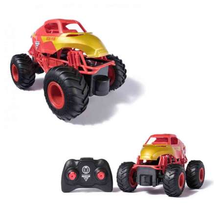 monster jam marvel r/c iron man 1:24 ( spin master - 6069959)